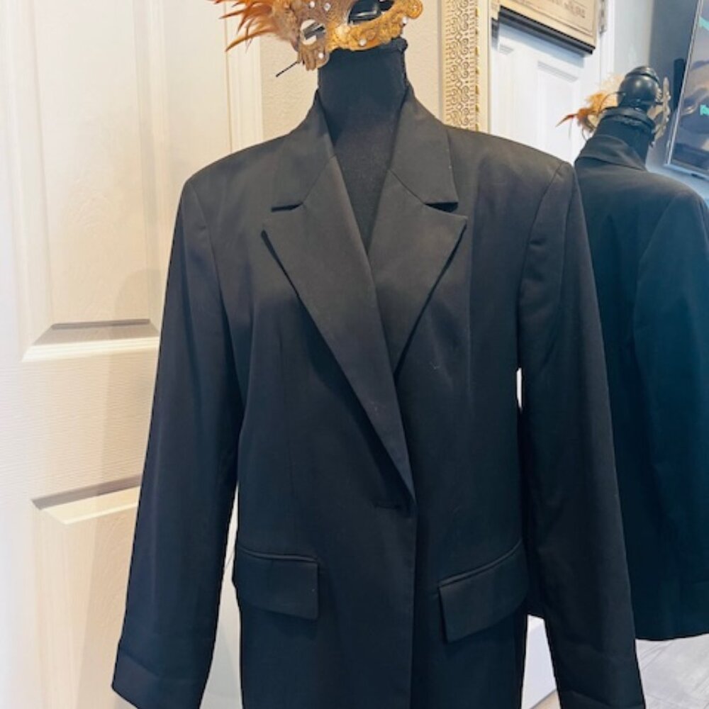 ZARA oversized Black Blazer Large